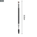 2-in-1 Dual-Ended Eyebrow Brush & Spoolie | Angled Brow Tool Eyebrow Brush QXL Black