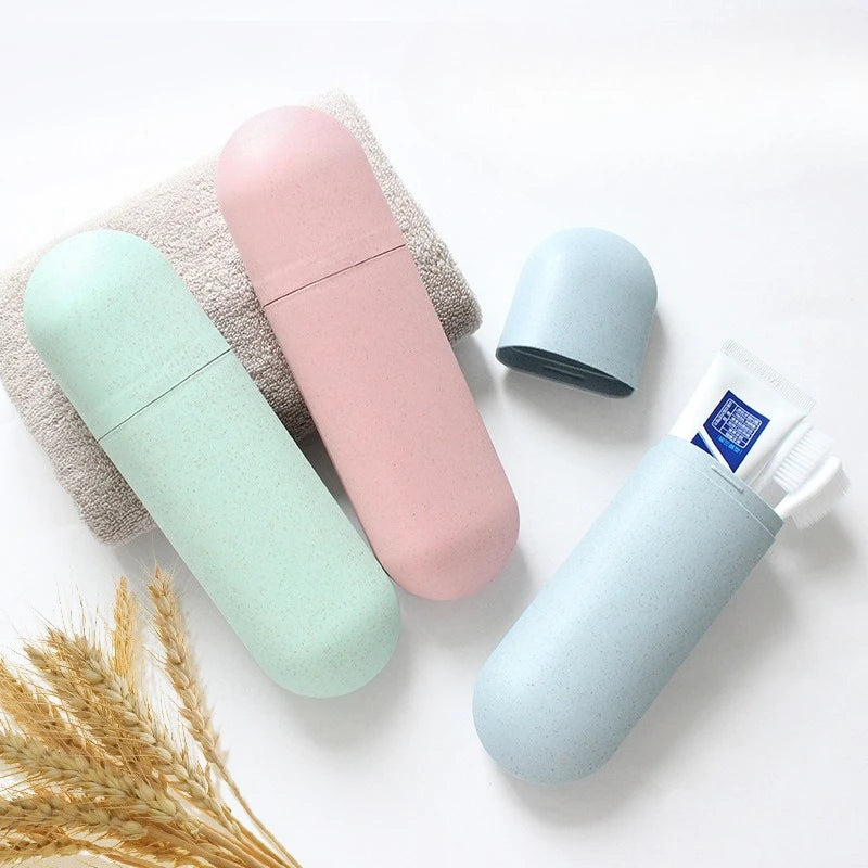 Portable Travel Toothbrush & Toothpaste Storage Case Toothbrush Travel Case QXL