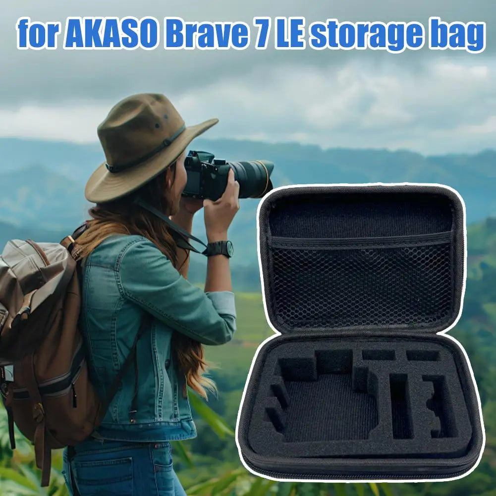 AKASO Brave 7 LE Carrying Case – Shockproof EVA Camera Bag Camera Carrying Case QXL