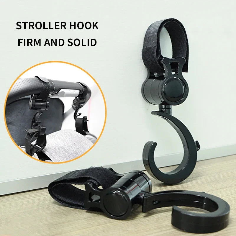 2-Pack Cartoon Stroller Hooks | Adjustable Bag & Umbrella Hook Stroller Hook Set QXL