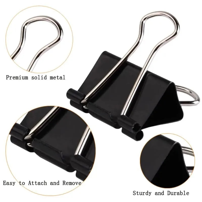 Extra Large 50/60mm Binder Clips | Heavy Duty Paper Clamps Binder Clips QXL