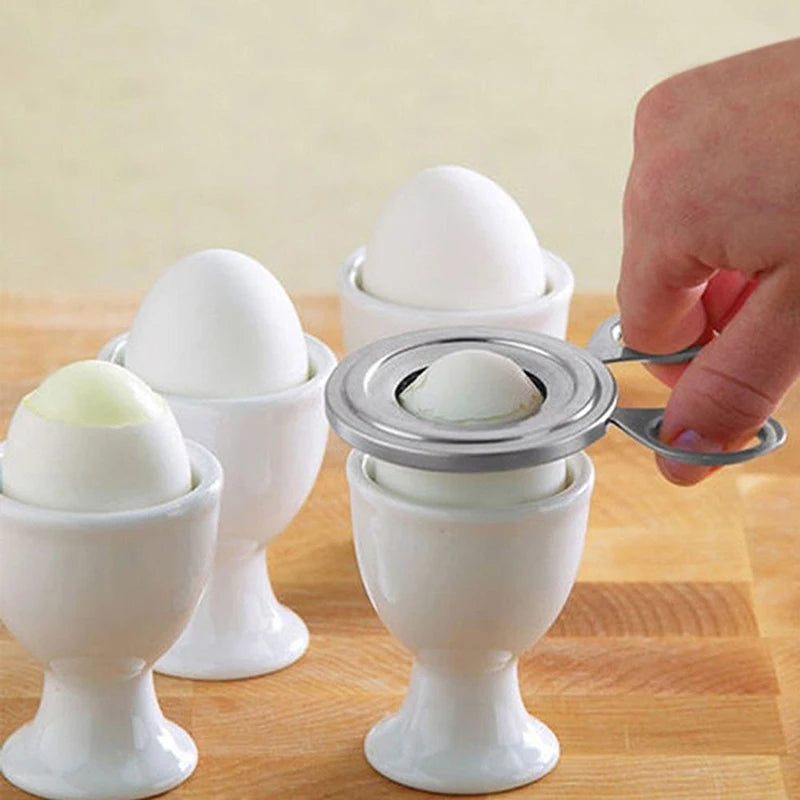 Stainless Steel Boiled Egg Cutter & Shell Peeling Tool Egg Cutter Tool QXL