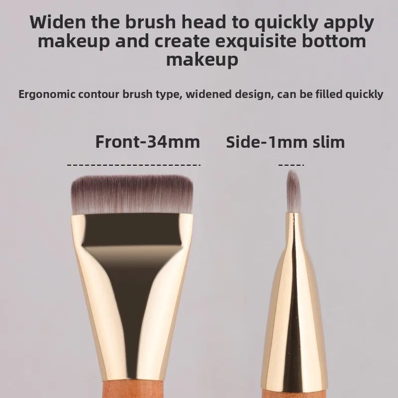 Professional Foundation & Concealer Brush | Wool Fiber Foundation Makeup Brush QXL