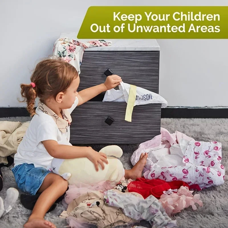 Baby Cabinet Safety Locks & Adhesive Drawer Latches Child Safety Lock QXL