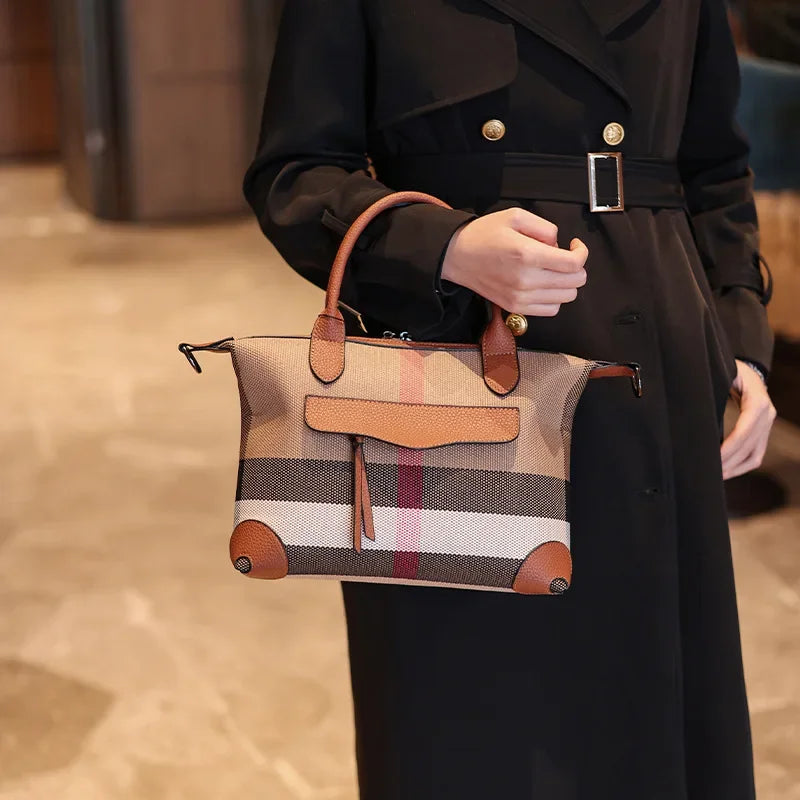 Luxury Leather Diaper Bag | Large Crossbody Tote for Moms Leather Diaper Bag QXL