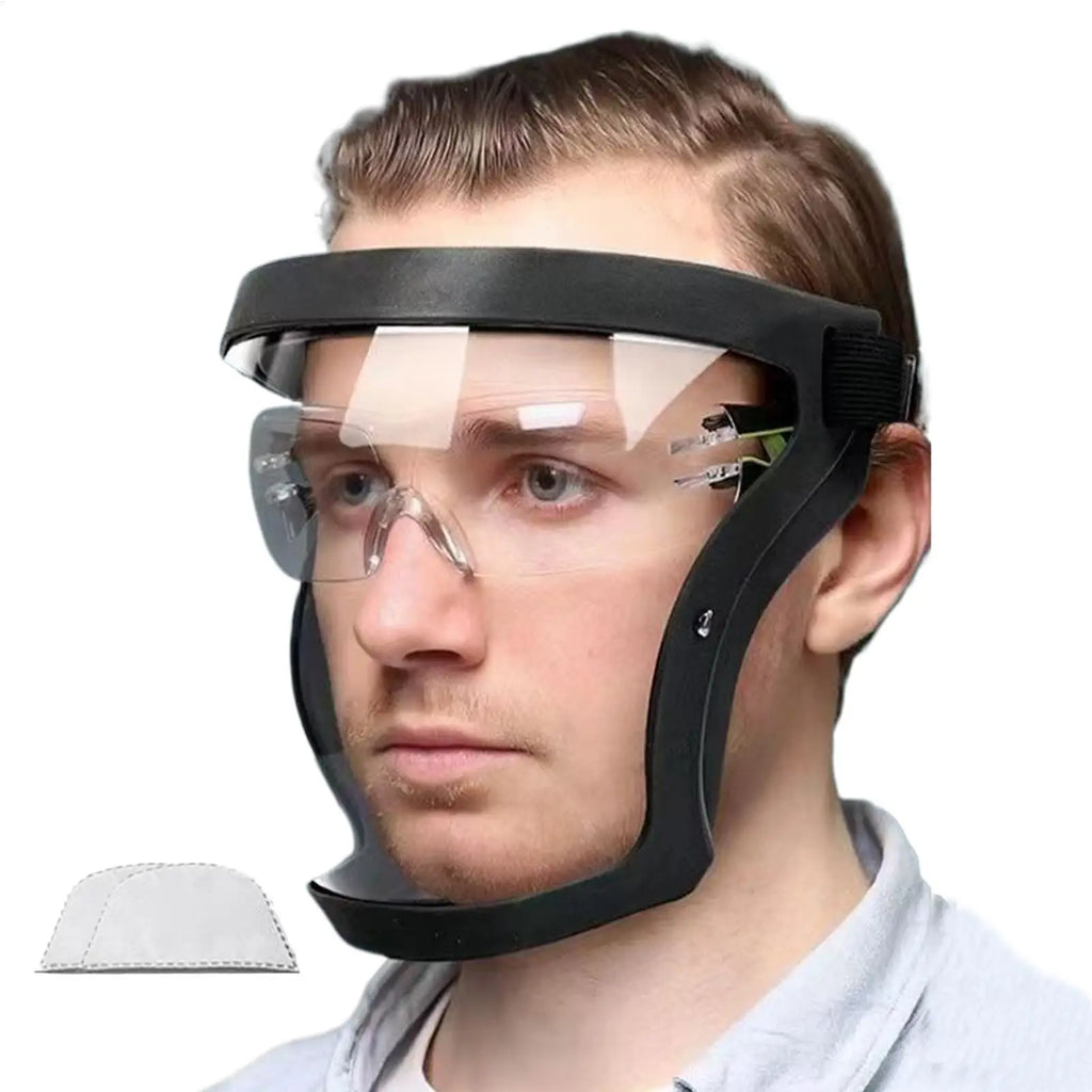 Transparent Anti-Fog Full Face Shield | PC Lens Protector Face Shield QXL