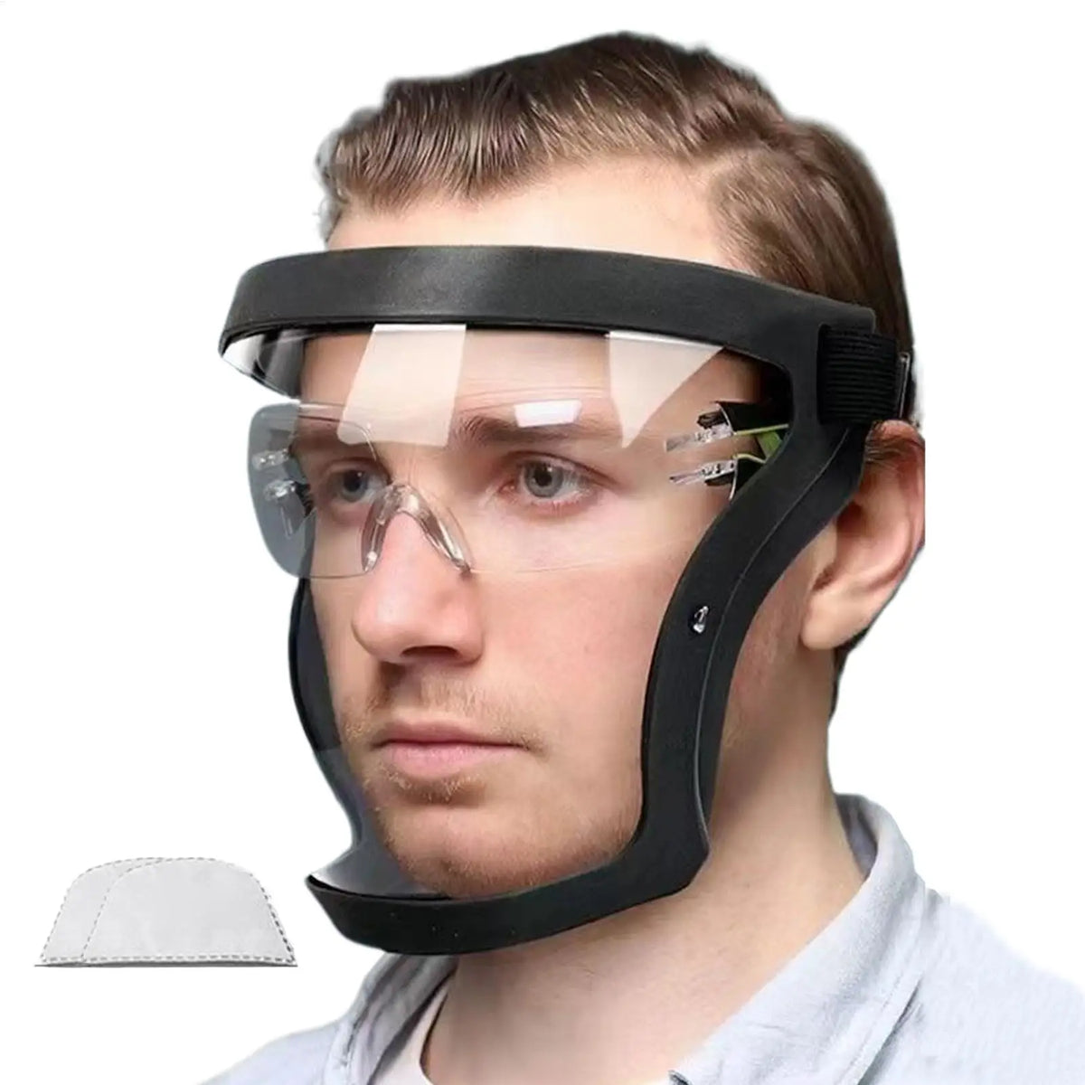 Transparent Anti-Fog Full Face Shield | PC Lens Protector Face Shield QXL