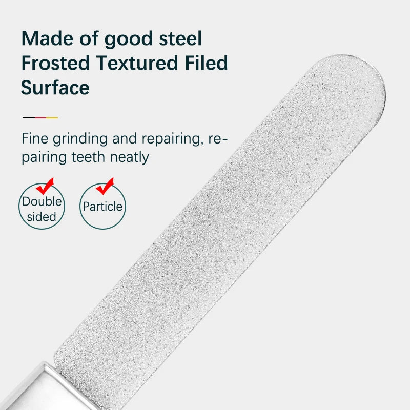 Stainless Steel Double-Sided Teeth File | Dental Sanding Tool Dental Filing Tool QXL