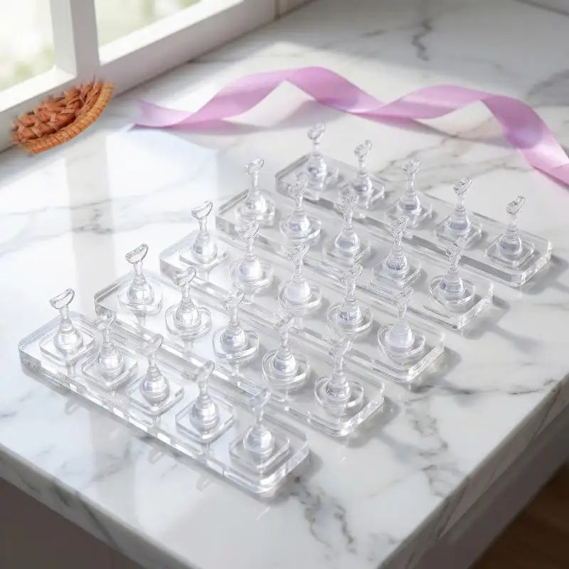 Acrylic False Nail Display Stand | 510-Grid Non-Magnetic Holder Nail Display Stand QXL