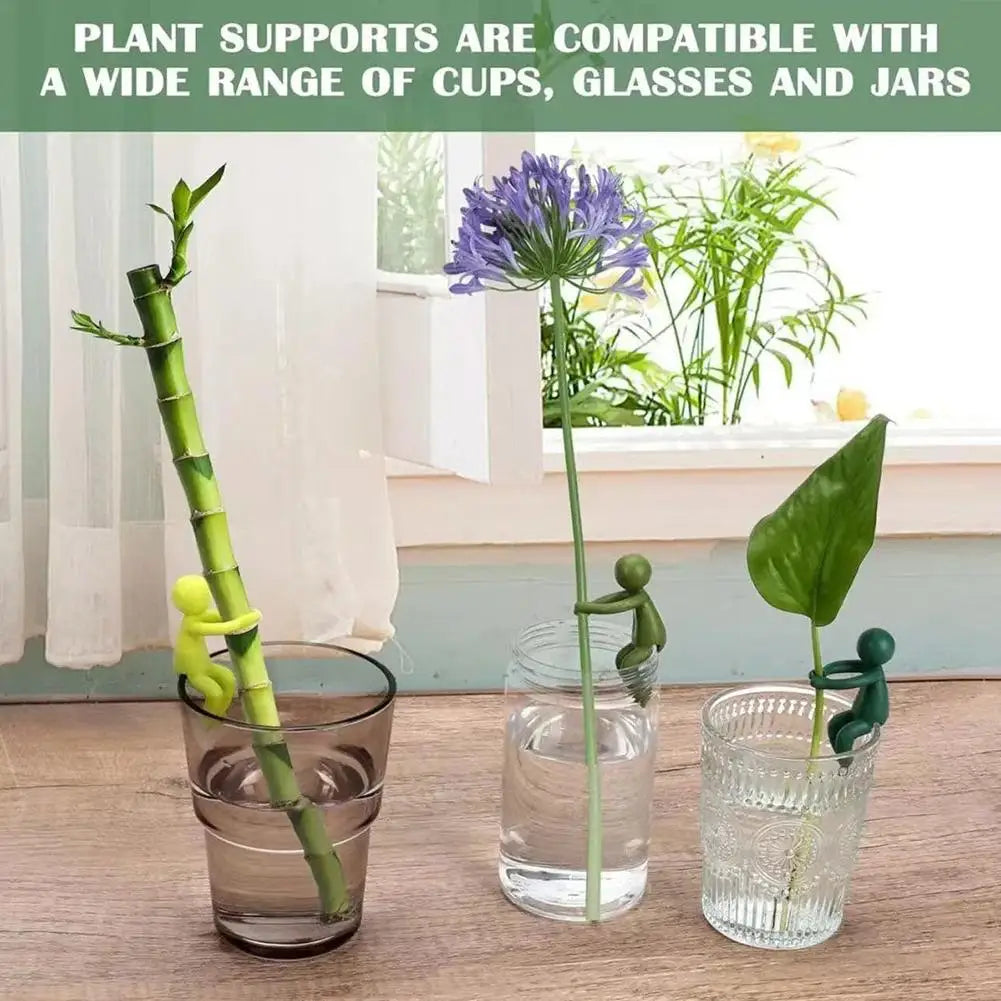 3-Pack Cute Climber Plant Support Stakes | Vine Climbing Figurines Plant Support Stakes QXL