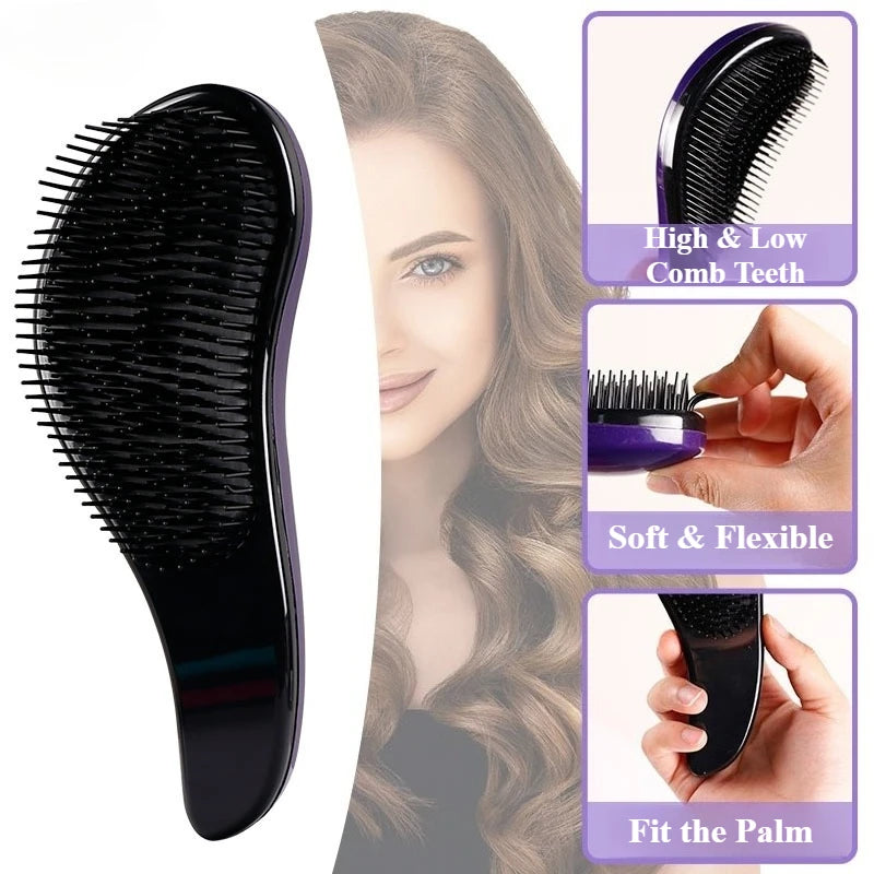 Princess Airbag Hairbrush – Detangling Massage Brush for Long Hair Airbag Hairbrush QXL