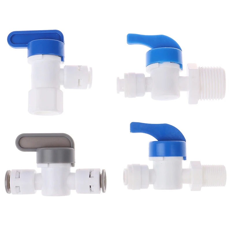 1/4" Ball Valve Inline Tap | Quick Connect Push Fit RO Filter Inline Ball Valve QXL
