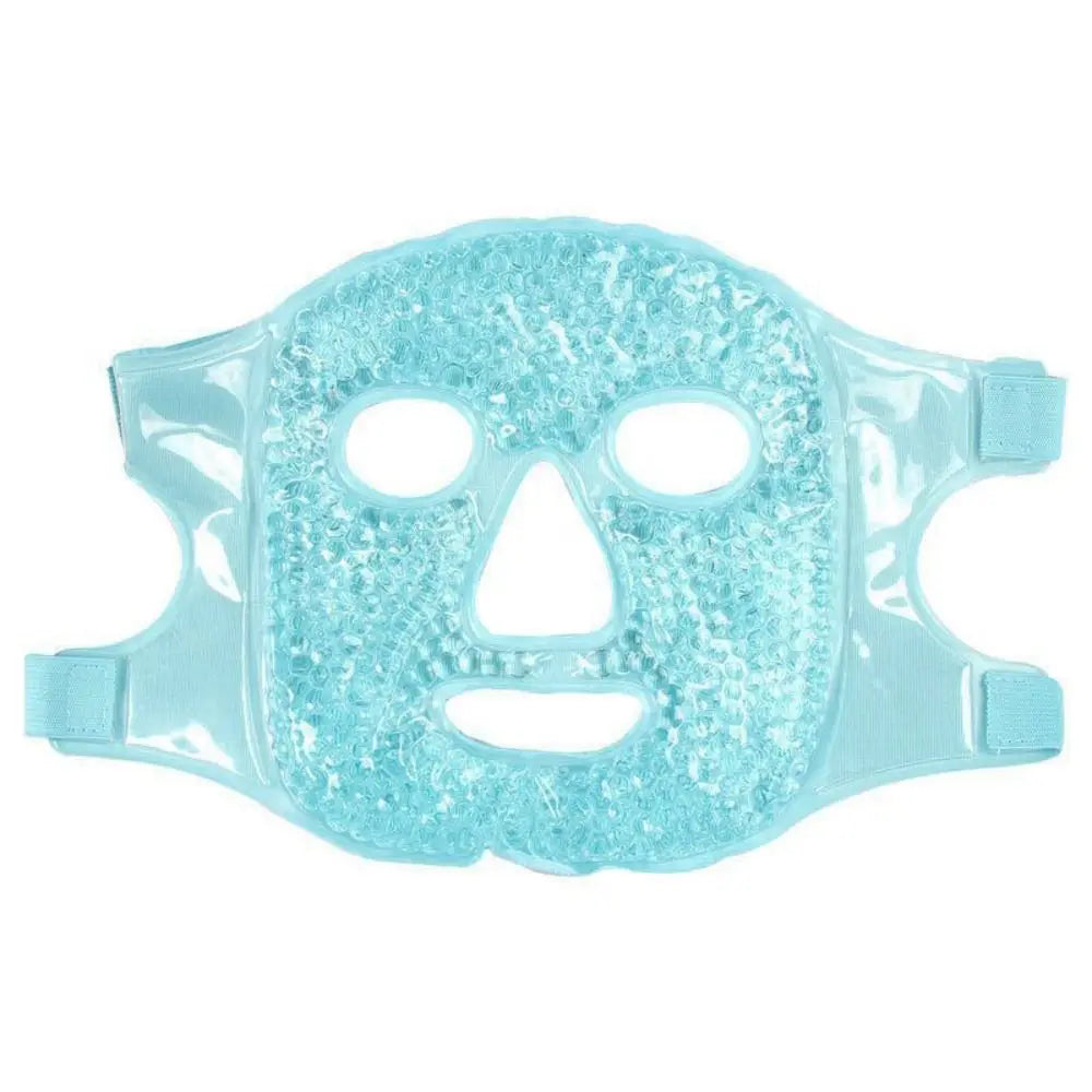Reusable Gel Bead Eye & Face Mask | Hot & Cold Compress Gel Eye Face Mask QXL blue