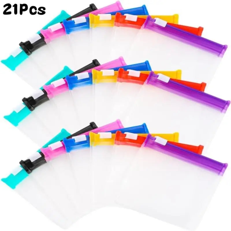 Reusable Zippered Pill Pouches | 7 & 21-Pack Travel Organizer Pill Pouch Organizer QXL A3