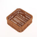 Imitation Rattan Wicker Square Storage Basket – Woven Organizer Wicker Storage Basket QXL 1pcs