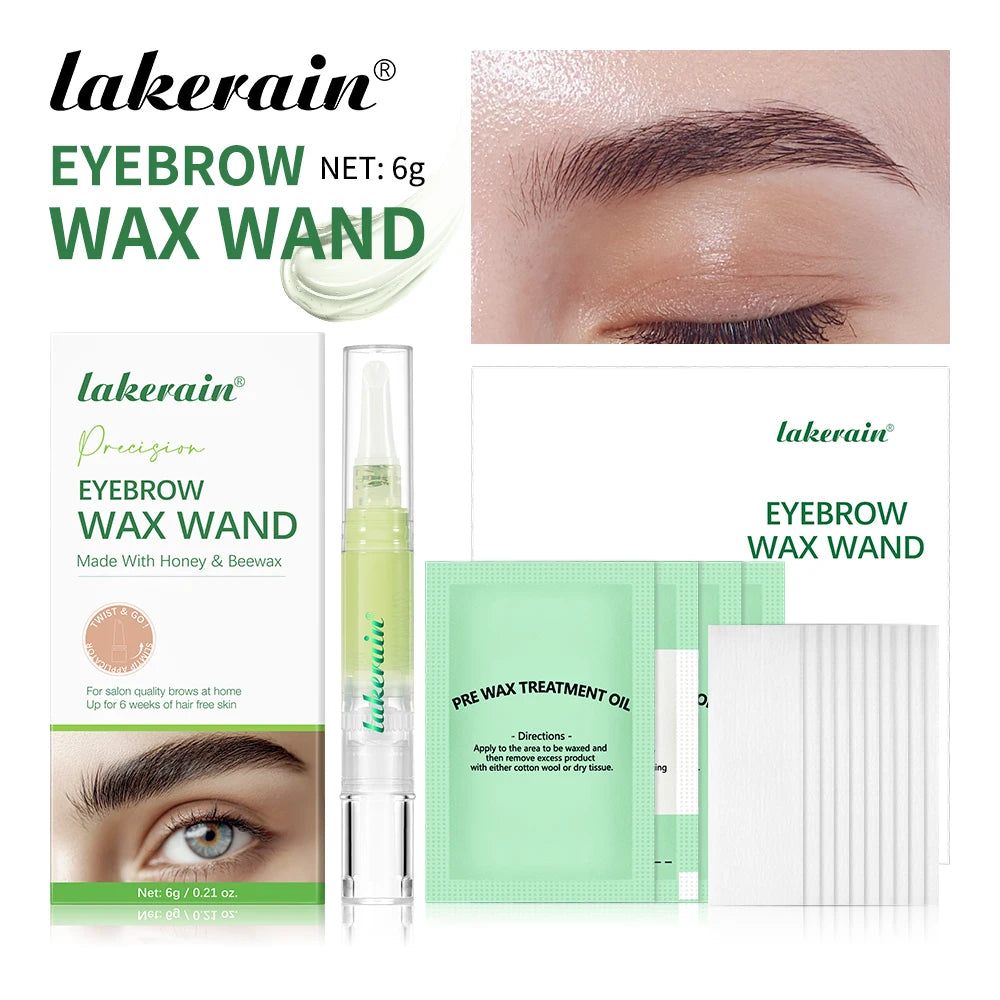 Eyebrow Wax Wand Kit | DIY Salon Brow Waxing – All Skin Types Eyebrow Waxing Kit QXL