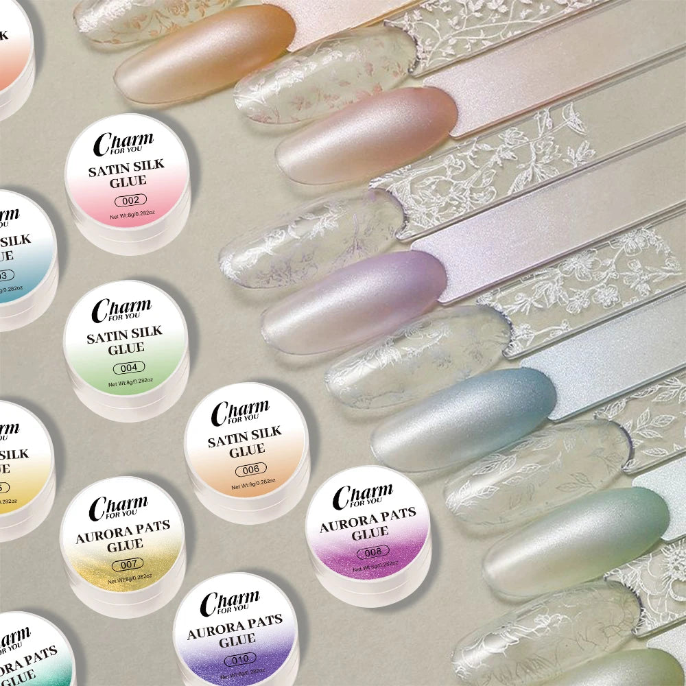 8g No-Wipe Satin Gel Nail Art Pigment | 3D Oil Painting Design Nail Art Gel Pigment QXL