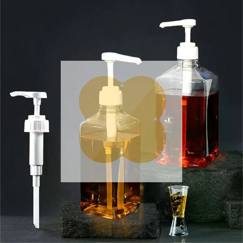 1600ml Honey & Syrup Pump Dispenser Bottle with Scale Liquid Dispenser Bottle QXL