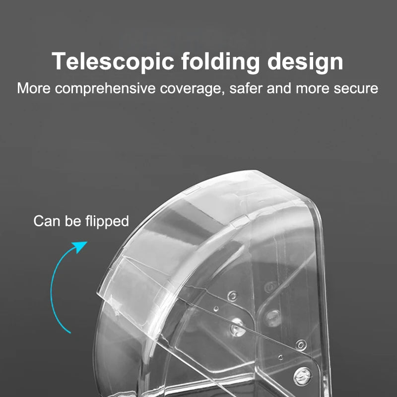 Transparent Doorbell Rain Cover | Outdoor Waterproof Box Doorbell Rain Cover QXL