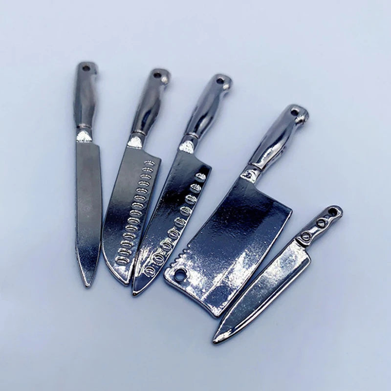 1:12 Dollhouse Mini Knives Set | Miniature Kitchen Utensils Dollhouse Miniature Set QXL