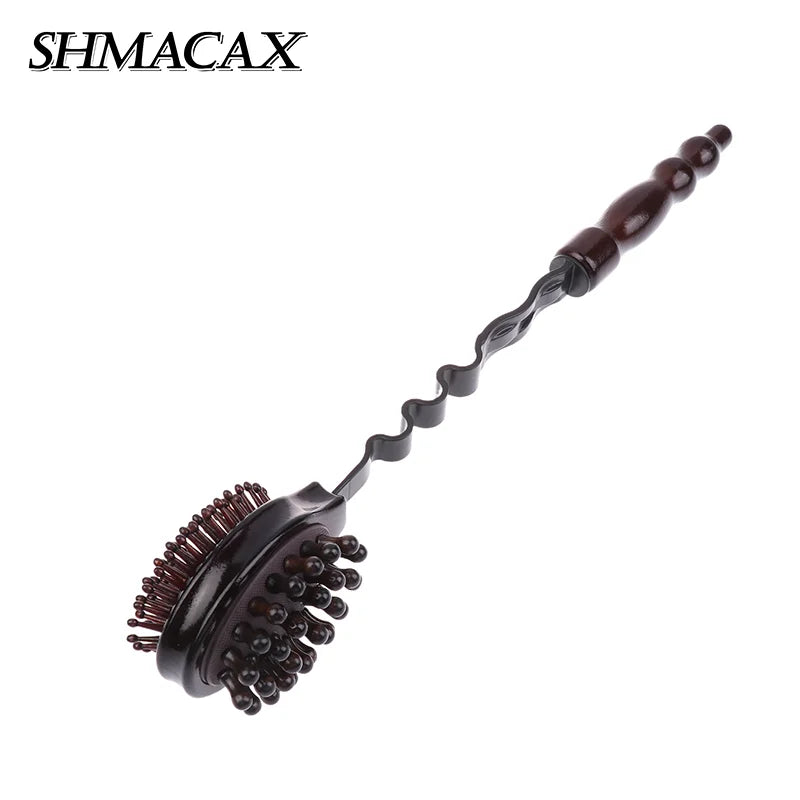 Double-Sided Massage Hammer | Wood & Silicone Body Tapper Massage Hammer QXL