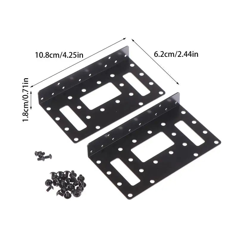 2.5" to 3.5" HDD SSD Mounting Bracket Adapter Tray for PC HDD Mounting Bracket QXL 1set