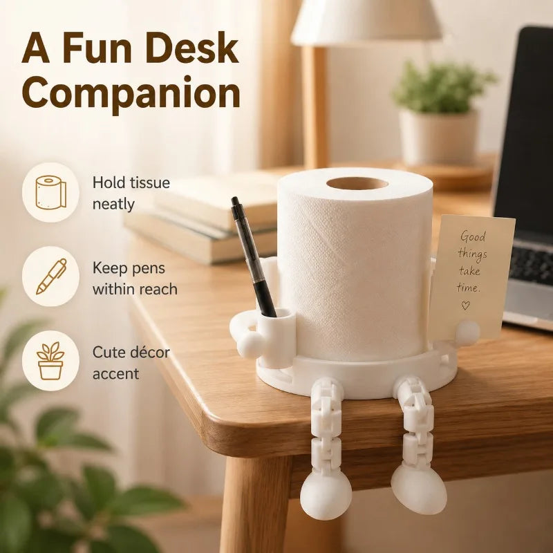 3D Printed Reading Buddy Toilet Paper Holder & Pen Cup Novelty Toilet Paper Holder QXL