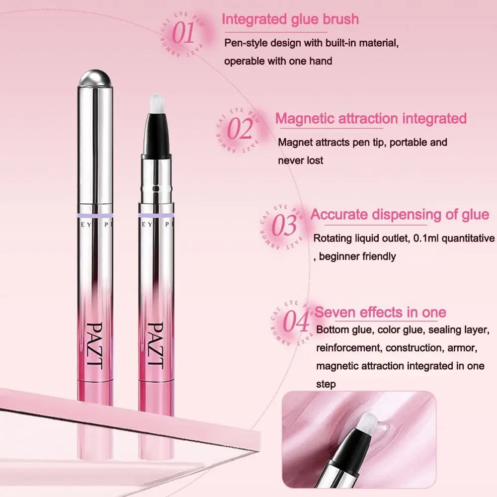 Cat-Eye Nail Art Magnetic Pen | Multifunctional Nail Brush Nail Art Magnetic Pen QXL
