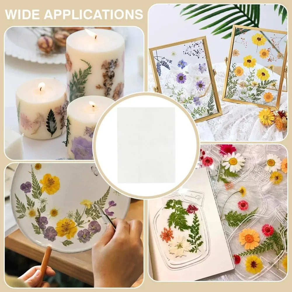 24-Sheet Flower Press Blotting Paper 14.92x11.42" Reusable Craft Blotting Paper QXL