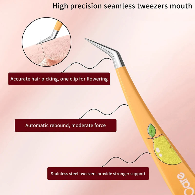 Stainless Steel Lash Extension Tweezers – Straight & Curved Lash Extension Tweezers QXL