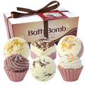 Chocolate Cake Bath Salt Bombs Gift Set | 6-Piece Bubble Bath Bath Bomb Gift Set QXL Chocolate Cake Set 360g