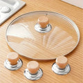 Wooden Heat-Resistant Pot Lid Knob | Universal Replacement Cookware Lid Knob QXL 3pcs