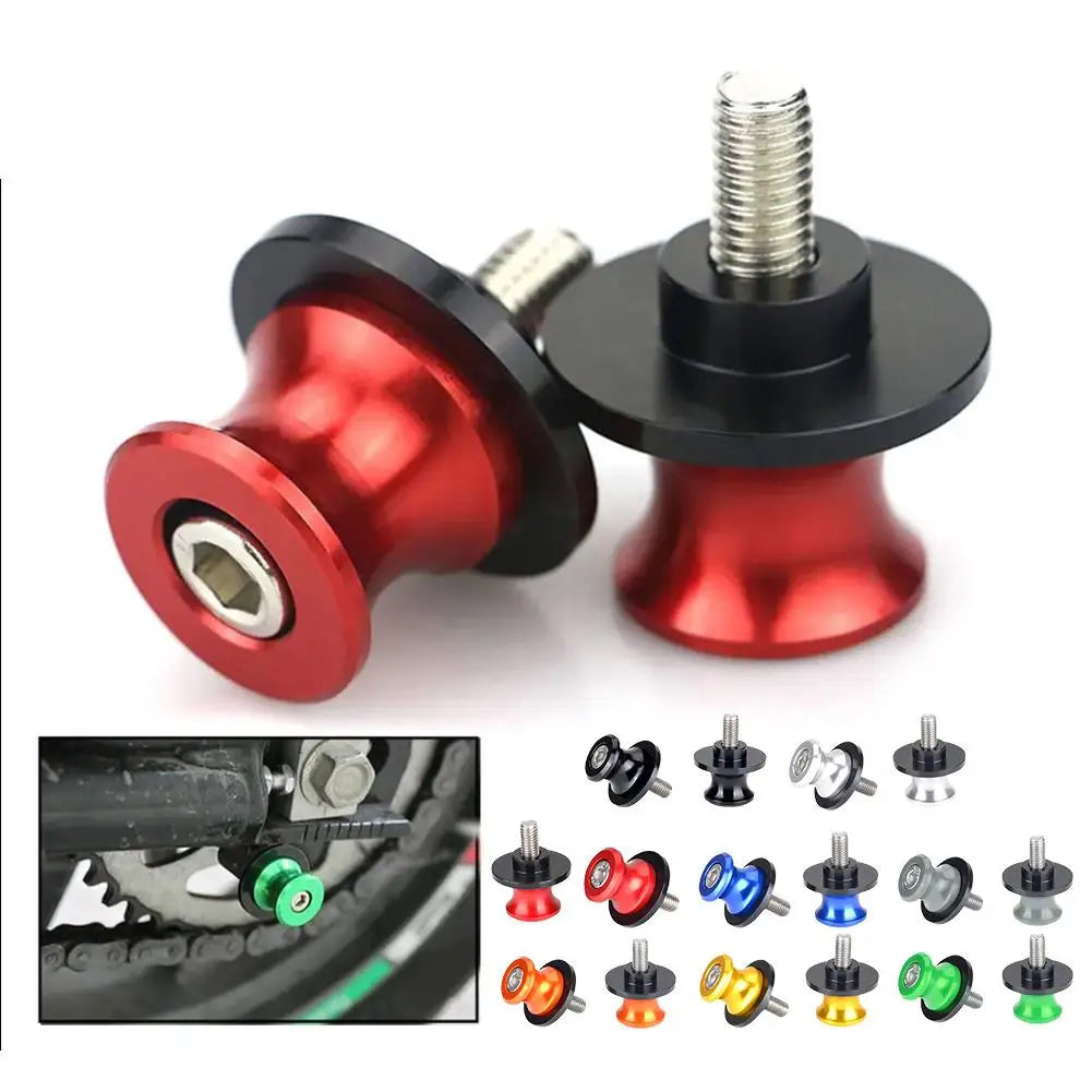 2-Pack CNC Aluminum Motorcycle Frame Stand Lifting Screws Motorcycle Frame Screws QXL