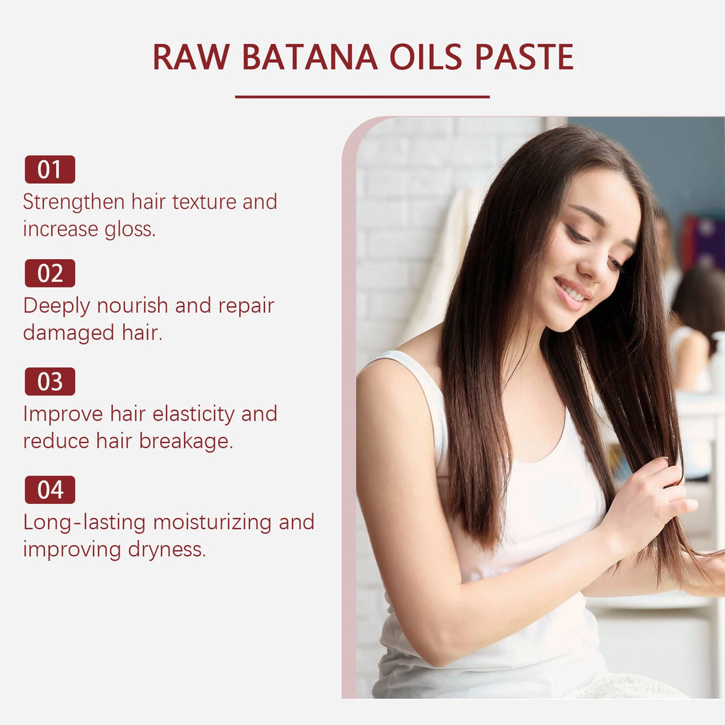 HOEGOA Batana Oil Hair Mask – Dry Hair Repair & Smoothing Deep Conditioning Hair Mask QXL