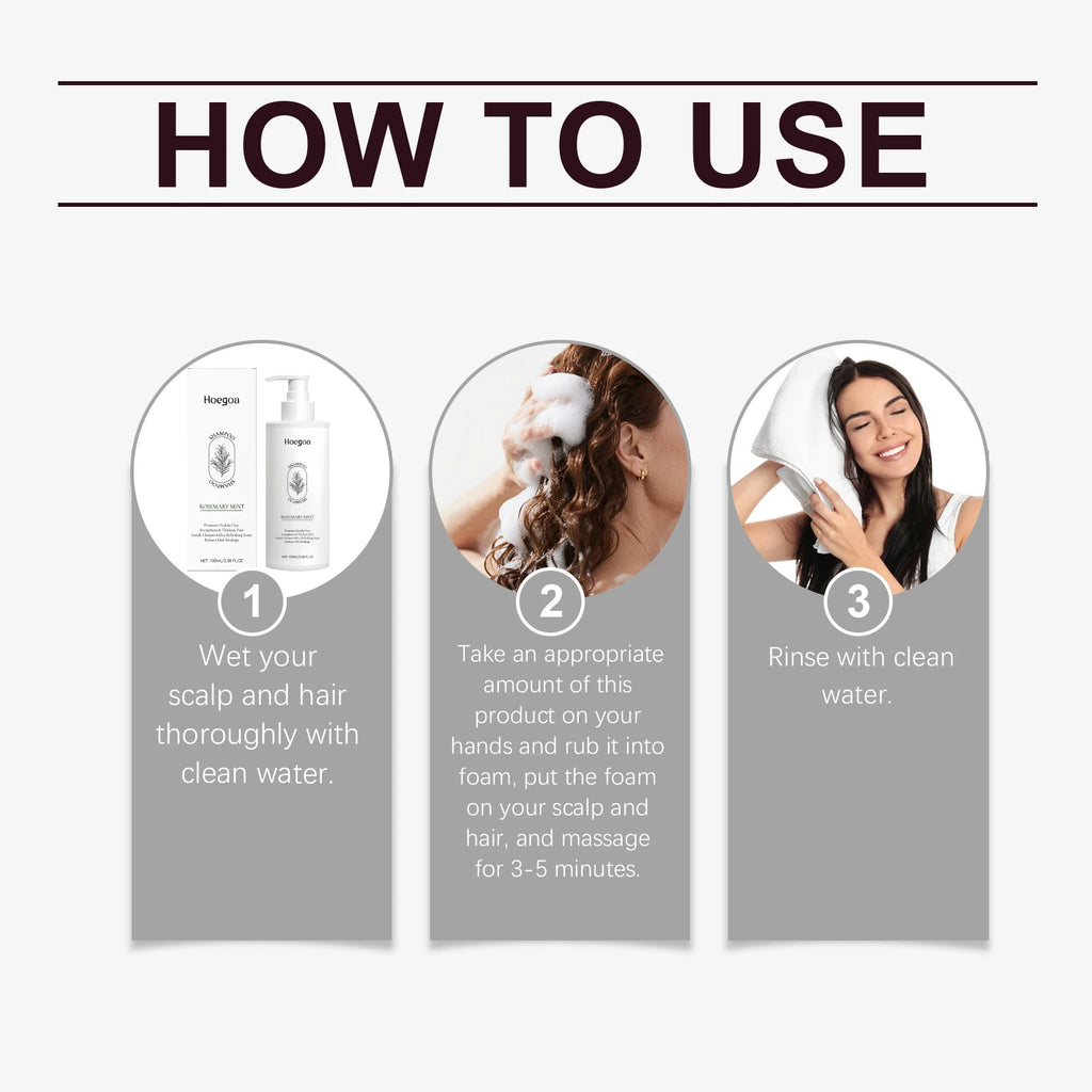 HOEGOA Rosemary & Mint Shampoo & Conditioner Set – All Hair Shampoo & Conditioner Set QXL
