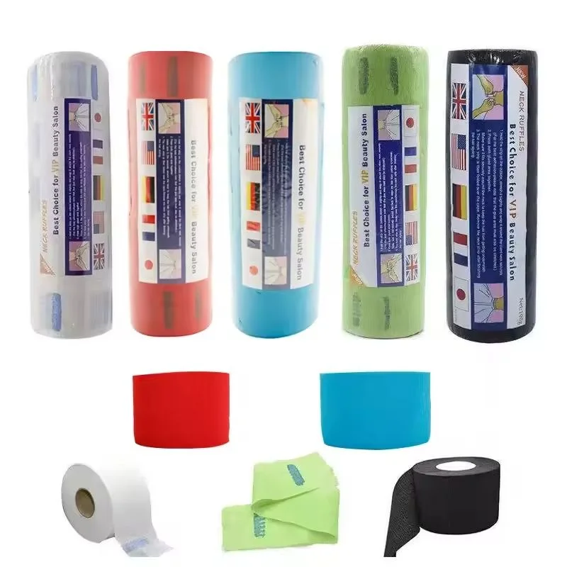 5-Roll Disposable Barber Neck Strips | 400 Salon Neckbands Barber Neck Strips QXL