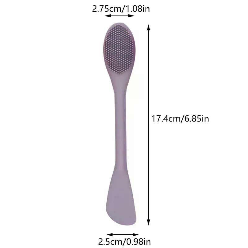 Double-Head Silicone Facial Mask Brush & Massage Tool Facial Mask Brush QXL