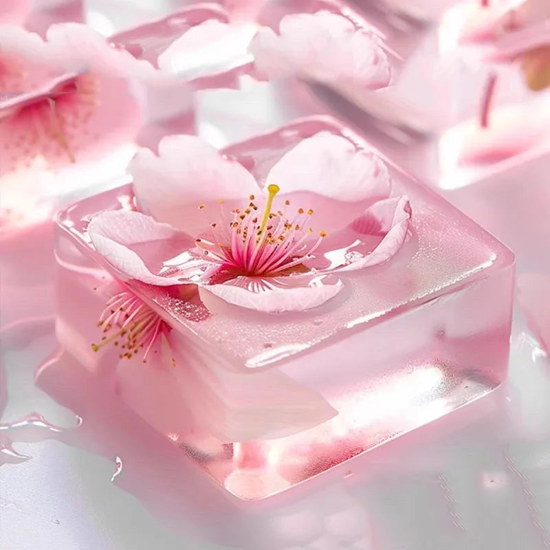 4-Pack Niacinamide Cherry Blossom Handmade Soap – All Skin Handmade Bar Soap QXL