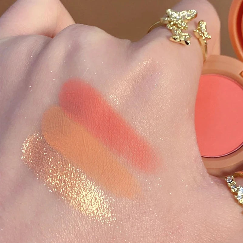 GECOMO 3-in-1 Blush Palette | Long-Lasting Powder Blush Powder Blush Palette QXL