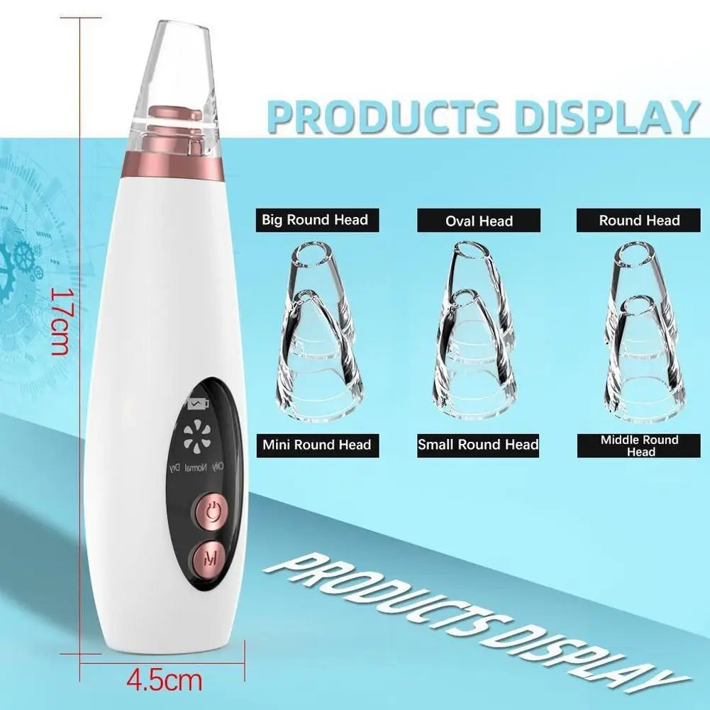 Electric Blackhead Remover | USB Rechargeable 3-Speed Pore Vacuum Pore Vacuum Cleanser QXL