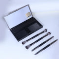 4-Piece Double-Head Eyeshadow Brush Set with Mirror Case Eyeshadow Brush Set QXL New 4-piece boxed ey China Mainland