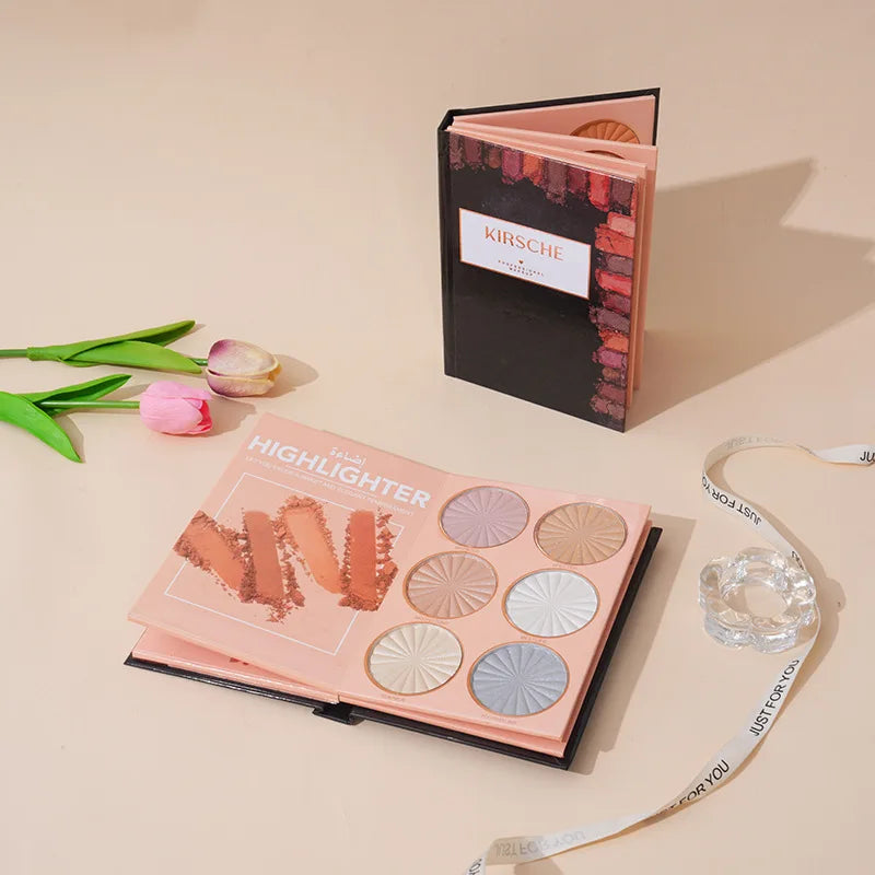 Book Eyeshadow Palette | 48+ Colors Highlight Blush & Shimmer Eyeshadow Palette QXL