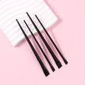 4-Piece Eyeliner, Eyebrow & Concealer Brush Set | Ultra-Fine Makeup Brush Set QXL black
