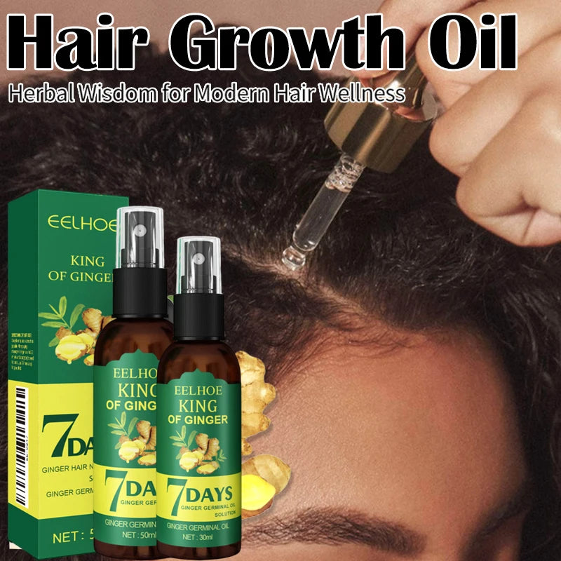Ginger Root Hair Serum Spray | Scalp Nourish & Strengthen Hair Scalp Serum QXL