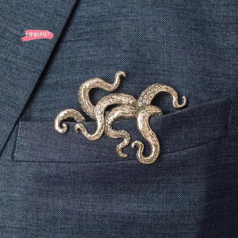 Vintage Animal Engraved Zinc Alloy Lapel Pin for Men | Suit Brooch Lapel Pin Brooch QXL