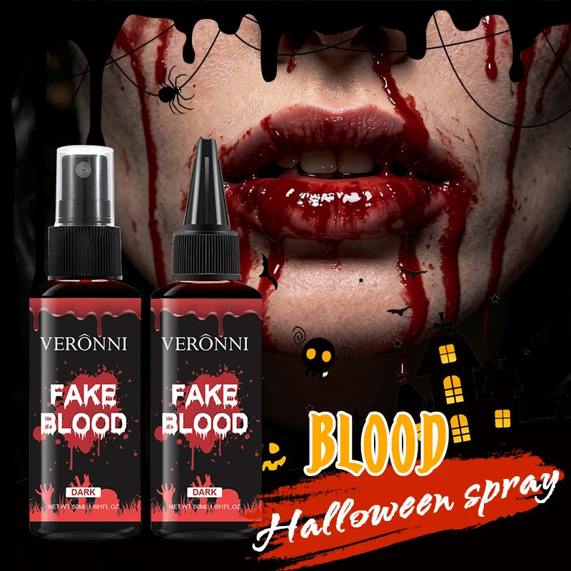 50ml Fake Blood Gel – Halloween SFX Makeup for Cosplay & Stage SFX Body Paint Gel QXL