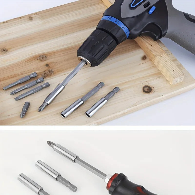 4-Pack Magnetic Hex Drill Bit Extension Socket Holder Set Drill Bit Holder QXL