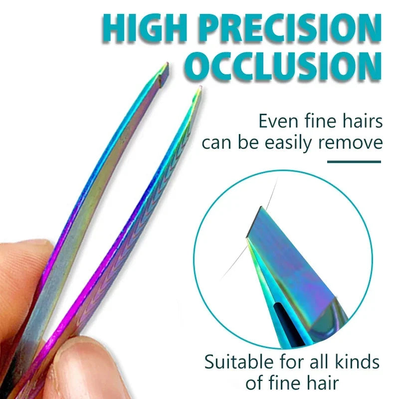 Stainless Steel Eyebrow Tweezer & Hair Plucker | Men & Women Eyebrow Tweezer QXL