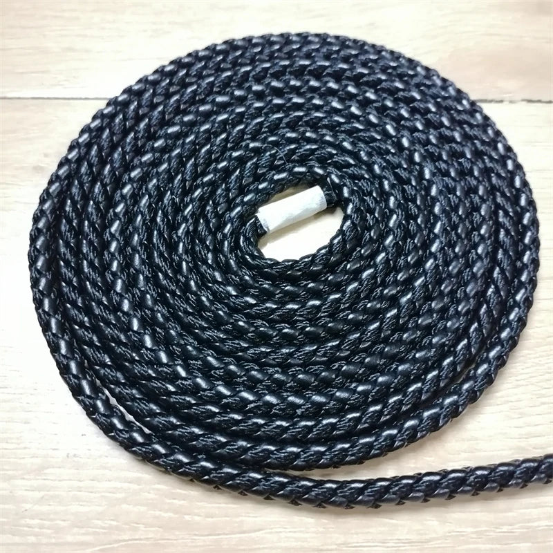 5.5mm Braided PU Cord | DIY Bracelet, Pet Collar & Strap Braided Craft Cord QXL