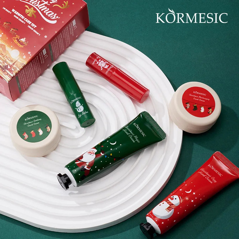 Christmas Hand Cream & Lip Balm Gift Set | Shea Butter Duo Skincare Gift Set QXL